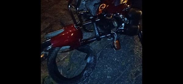 Motocicleta envolvida em acidente(Imagem:Divulga&ccedil;&atilde;o)