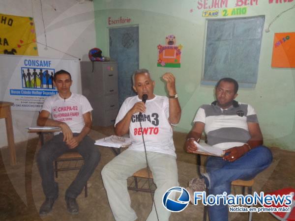 Francisco Henrique (Chapa 3), Bento Soares de Oliveira (Chapa 2) e Ant&ocirc;nio Ramos (Chapa 1).(Imagem:FlorianoNews)