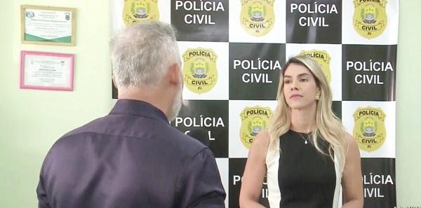 Delegada Nath&aacute;lia Figueiredo(Imagem:TV Clube)