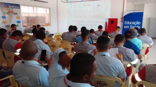Sesc promove palestra sobre saúde do homem em empresa de Floriano