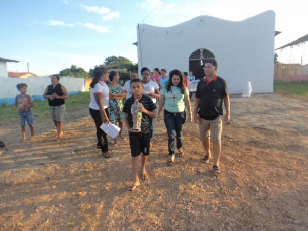 Fi&eacute;is participam da abertura do Festejo de S&atilde;o Jos&eacute; em Bar&atilde;o de Graja&uacute;.(Imagem:FlorianoNews)