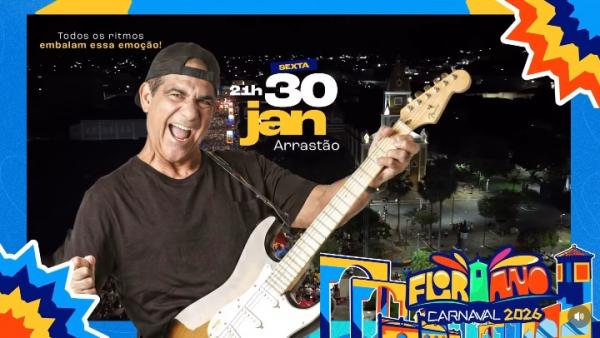 Durval Lelys comanda mega arrastão e abre o Carnaval 2026 em Floriano