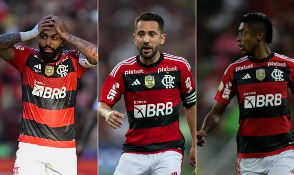Gabi, Bruno Henrique e Everton Ribeiro viram as bolas da vez na segunda Data Fifa de Tite