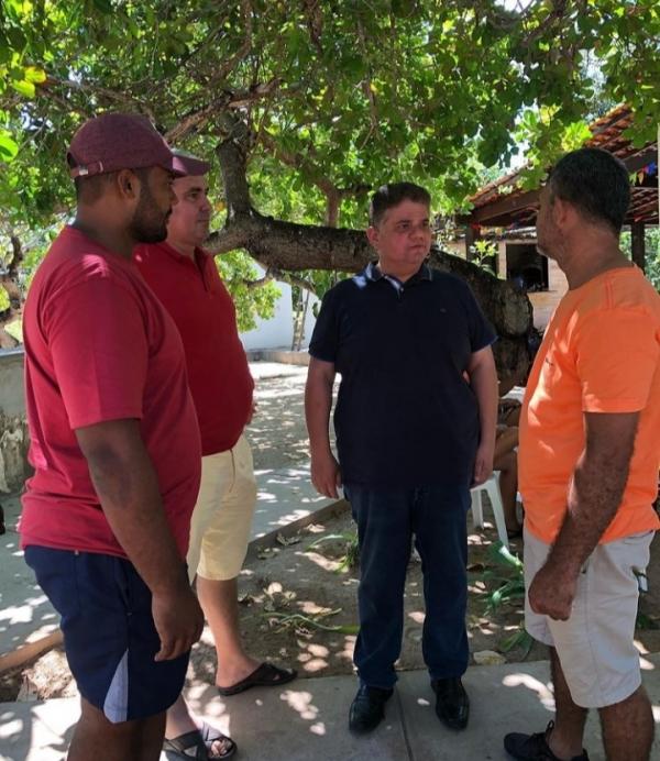 Maur&iacute;cio Bezerra recebe a visita do deputado estadual F&aacute;bio Xavier(Imagem:Reprodu&ccedil;&atilde;o)