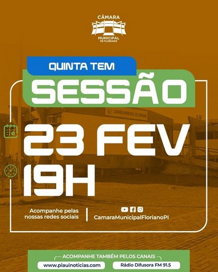 Câmara Municipal realiza 3ª sessão ordinária da segunda quinzena de fevereiro