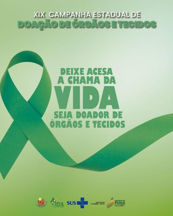 Campanha Setembro Verde chama atenção para a doação de órgãos e tecidos no Piauí