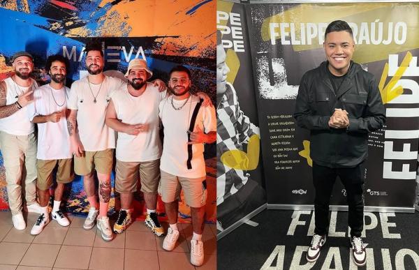 Maneva convida Felipe Araújo para gravação do hit sertanejo "Evidências" em novo DVD
