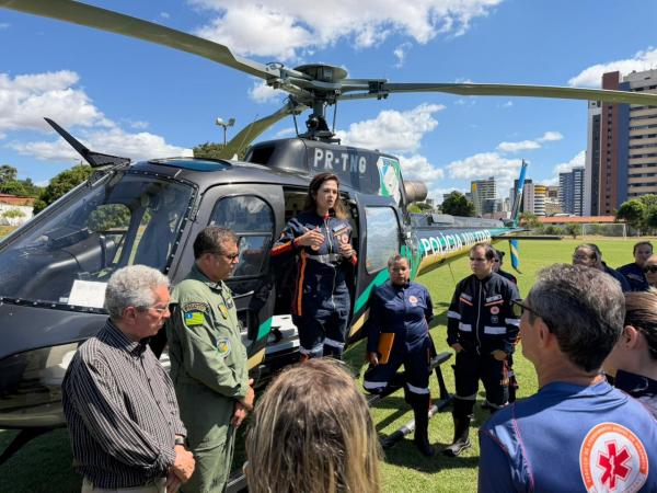 A ampliação do SAMU Aéreo com helicópteros é uma estratégia fundamental para reduzir o tempo de resposta e alcançar locais onde aviões não conseguem pousar.(Imagem:Ascom Sesapi)