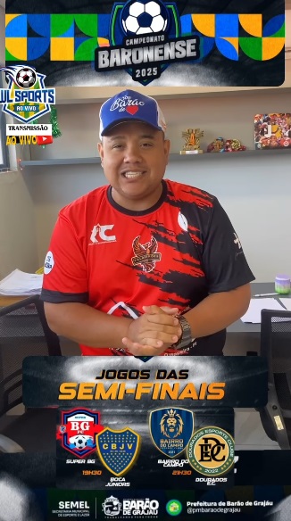 Semifinais do Campeonato Baronense agitam o Estádio Gregorão nesta terça-feira (09)
