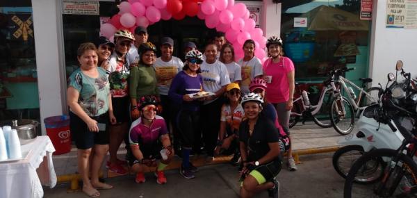 Passeio ciclístico é realizado em Floriano para homenagear as mulheres.(Imagem:FlorianoNews)