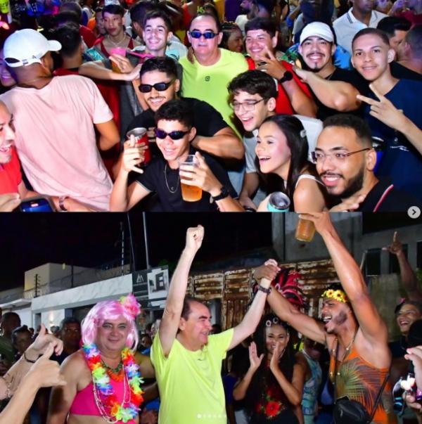 Bloco das Virgens re&uacute;ne multid&atilde;o na abertura oficial do Carnaval em Floriano.(Imagem:Reprodu&ccedil;&atilde;o/Instagram)