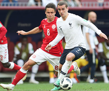 "São os jogos que eu adoro", diz Griezmann sobre semifinal com a Bélgica