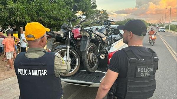 Durante operação realizada no Sul do Piauí, Polícia apreende armas, munições e veículos roubados