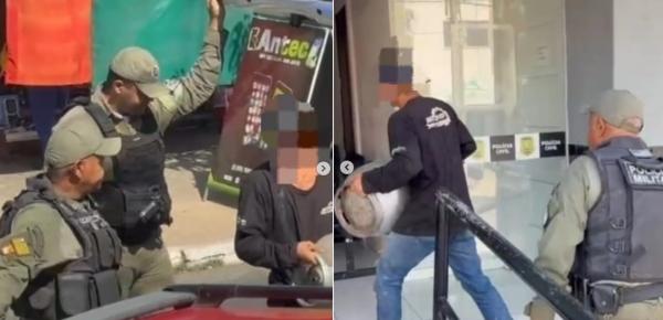 Homem &eacute; conduzido &agrave; Central de Flagrantes acusado de furto de botij&atilde;o em Floriano.(Imagem:Reprodu&ccedil;&atilde;o/Instagram)