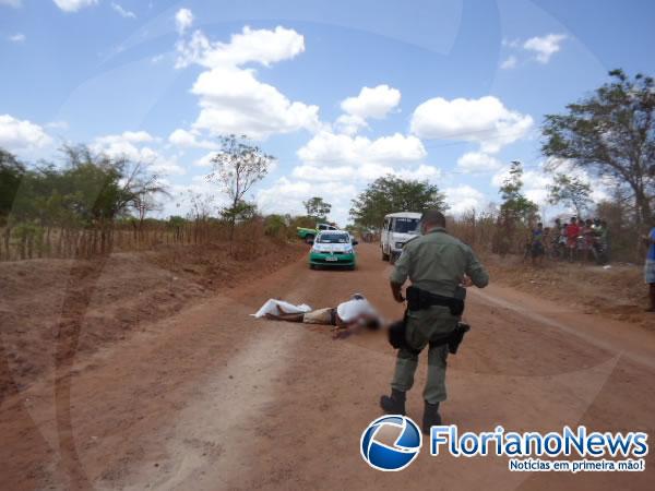 Homem &eacute; assassinado em estrada vicinal de Floriano.(Imagem:FlorianoNews)