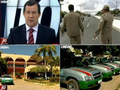 Envio da Força Nacional para o PI é destaque no canal 'Globo News'