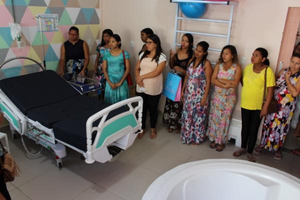Mulheres participam de encontro sobre gesta&ccedil;&atilde;o e p&oacute;s-parto no Hospital de Floriano.(Imagem:FlorianoNews)
