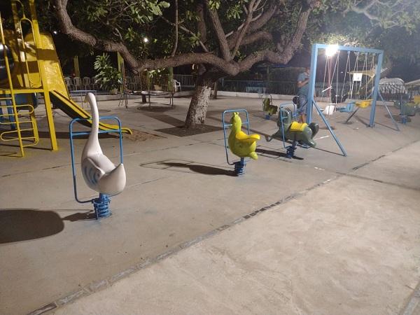 Praça dos Brinquedos da AABB Floriano.(Imagem:FlorianoNews)