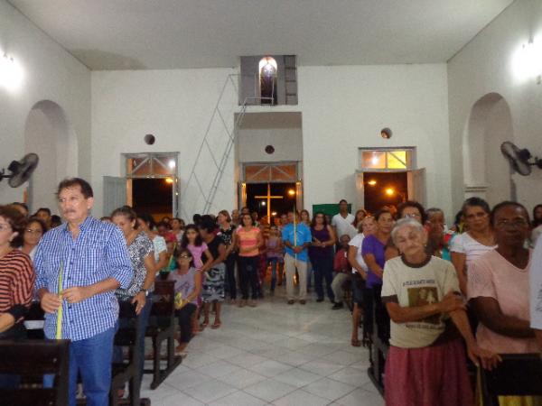 Par&oacute;quia de Santo Ant&ocirc;nio, em Bar&atilde;o de Graja&uacute;, celebra o Domingo de Ramos.(Imagem:FlorianoNews)