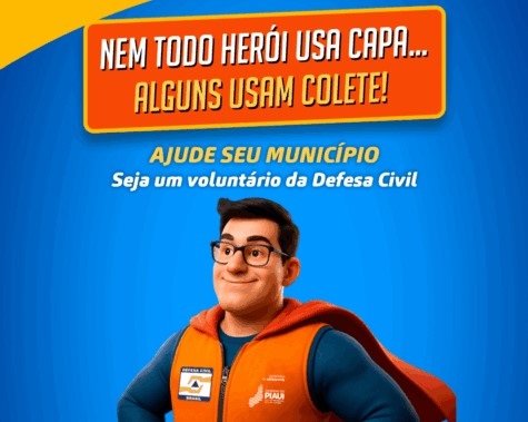 Defesa Civil abre inscrições para voluntários com foco na prevenção e resposta a emergências