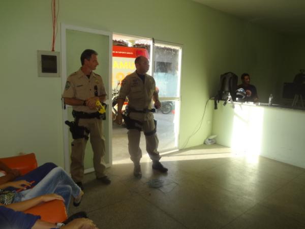 PRF realizou treinamento com profissionais do SAMU.(Imagem:FlorianoNews)