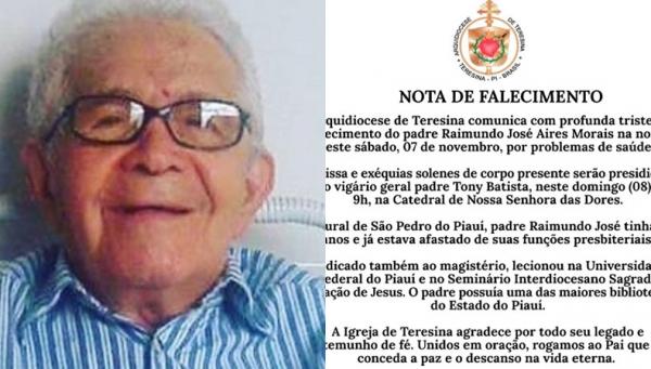 Morre padre Raimundo José após apresentar complicações de saúde