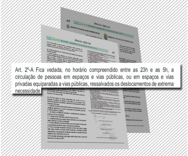 Toque de recolher e restrições nas atividades econômicas; veja medidas determinadas por novo decreto