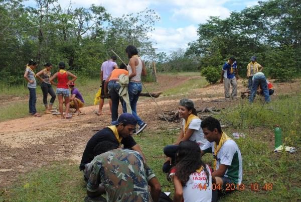 Curti&ccedil;&atilde;o na Jornada de Aventura dos jovens de Floriano.(Imagem:M&eacute;rito Juvenil )