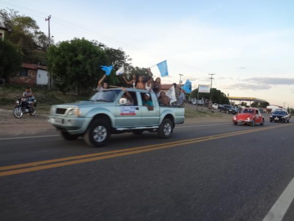 PR realizou carreata em Bar&atilde;o de Graja&uacute;.  (Imagem:FlorianoNews)