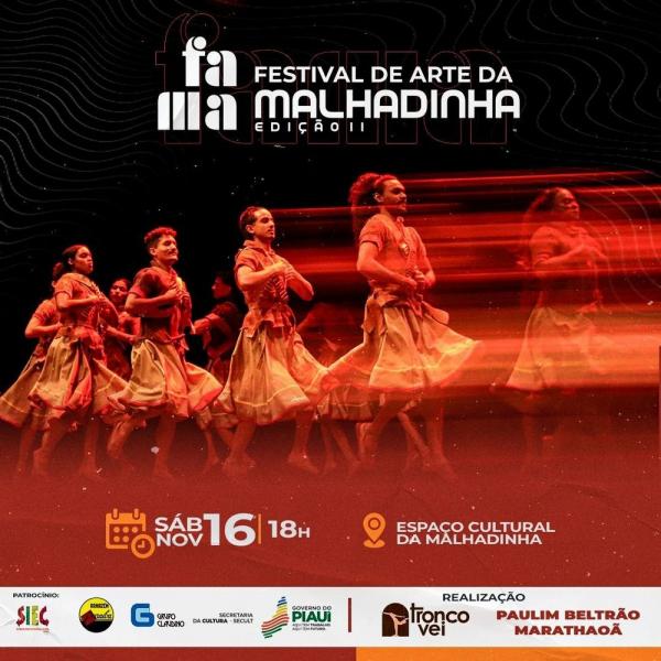 Festival de Arte da Malhadinha será realizado em Cabeceiras do Piauí neste sábado (16)