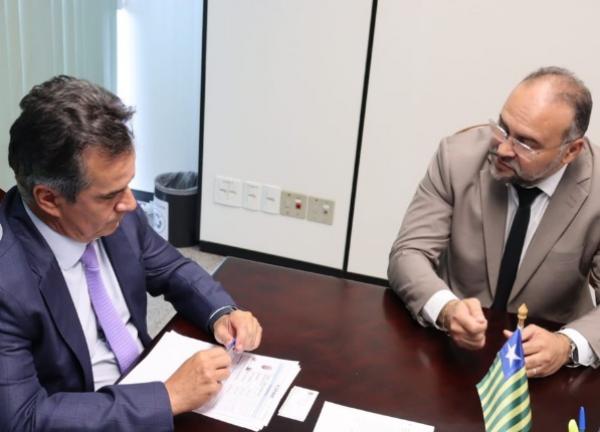 Joab Curvina se re&uacute;ne com Ciro Nogueira em busca de novos investimentos para Floriano(Imagem:Reprodu&ccedil;&atilde;o/Instagram)