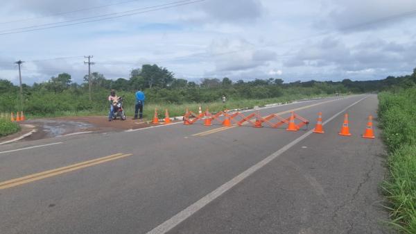 BR-343 é interditada em Piripiri e instâncias estaduais são acionadas para atuar na cidade