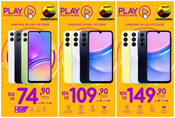 Dê um PLAY nas ofertas do Armazém Paraíba e troque seu celular por um modelo de última geração