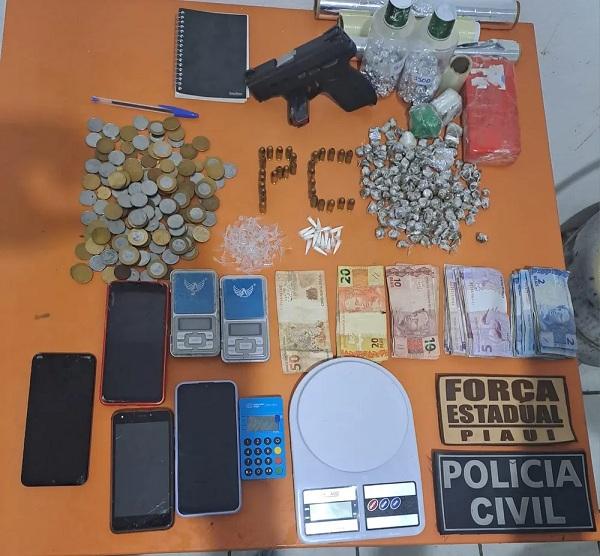  Pol&iacute;cia prende suspeito de liderar fac&ccedil;&atilde;o criminosa no Litoral do Piau&iacute;; outros dois foram presos.(Imagem:Reprodu&ccedil;&atilde;o )