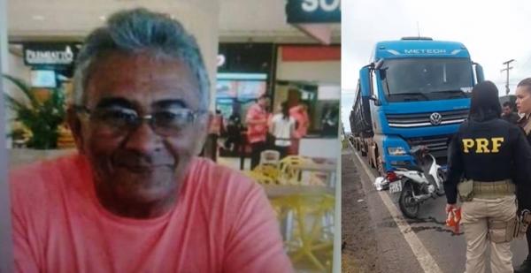 Motociclista morre em acidente entre caminh&atilde;o e motocicleta na BR-343 em Floriano.(Imagem:Reprodu&ccedil;&atilde;o)