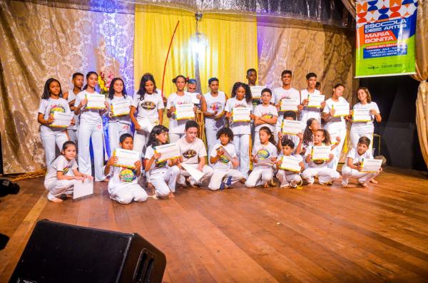 Realizada formatura solene do segundo m&oacute;dulo da Escola de Artes Maria Bonita do Grupo Cultura de Rua.(Imagem: M.K Fotos)