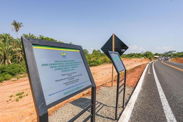 Inaugura&ccedil;&atilde;o da ponte Riacho Mendes(Imagem:Reprodu&ccedil;&atilde;o)