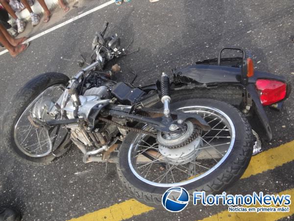Grave acidente entre moto e carro deixa v&iacute;tima fatal na PI-140.(Imagem:FlorianoNews)