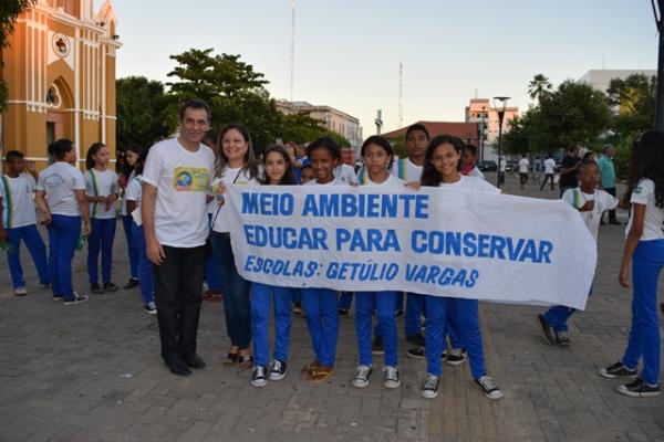 A proposta foi chamar a atenção da população sobre a preservação ambiental.(Imagem:Waldemir Miranda)