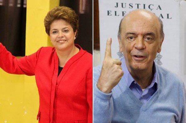 Dilma Roussef e Jos&eacute; Serra(Imagem:Internet)
