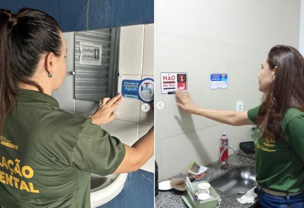 Semana da Água 2026 promove adesivagem educativa para incentivar economia em Floriano.(Imagem:Reprodução/Instagram)