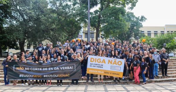Mobilização contra corte de 5% do Sesc e Senac acontece em Teresina