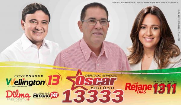 Agenda do candidato Oscar Siqueira Procópio deste domingo não foi informada