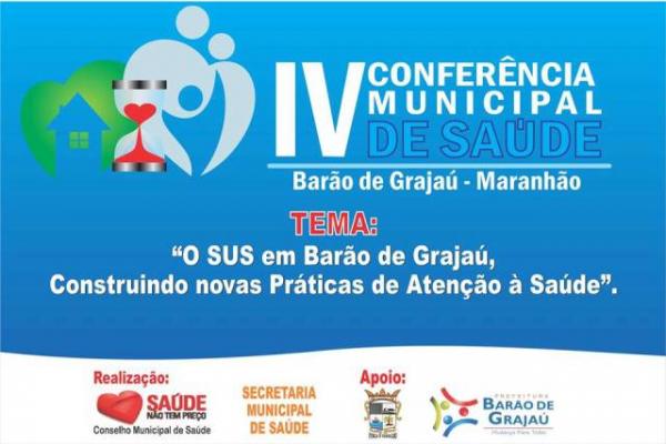Bar&atilde;o de Graja&uacute; realizar&aacute; IV Confer&ecirc;ncia Municipal de Sa&uacute;de.(Imagem:Divulga&ccedil;&atilde;o)