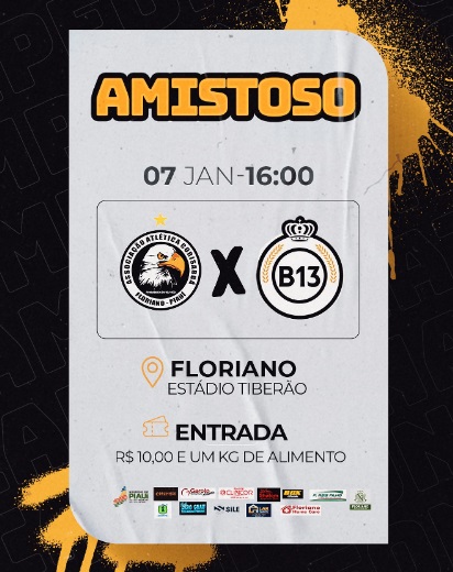 Amistoso entre Corisabbá e B13 promete agitar o Estádio Tiberão em Floriano