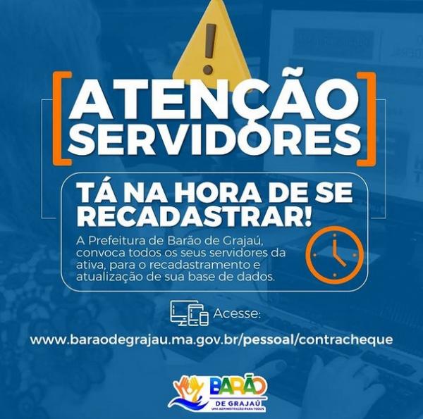 Prefeitura de Barão de Grajaú inicia o recadastramento dos servidores públicos municipais