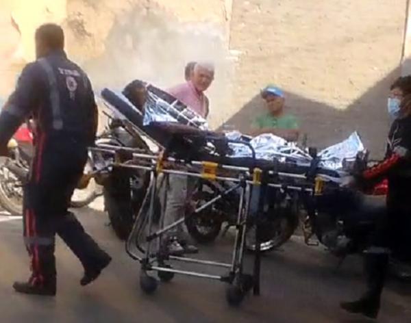 Atentado no Mercado Público de Floriano deixa homem em estado grave com queimaduras em 90% do corpo