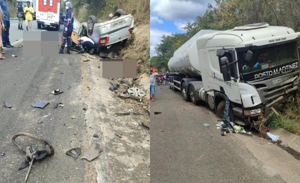 PM aposentado e esposa morrem em grave acidente em Angical