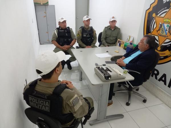 3º BPM e Superintendência de Trânsito discutem melhorias para o tráfego urbano em Floriano.(Imagem:Divulgação/PM)