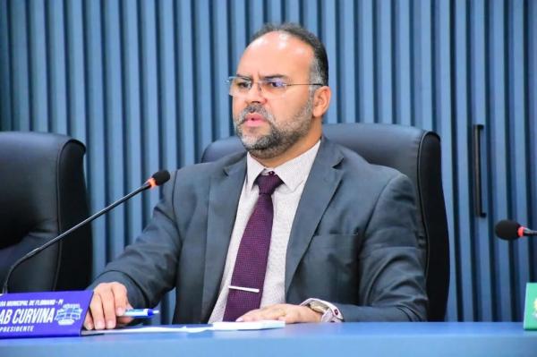Joab Curvina, presidente da C&acirc;mara Municipal de Floriano.(Imagem:CMF)